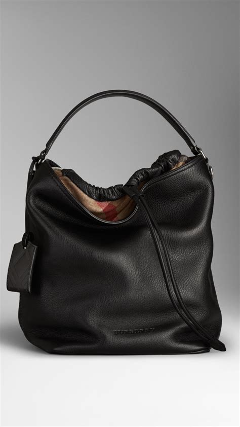 burberry black hobo bag|burberry bags sale outlet.